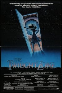 3t912 TWILIGHT ZONE int'l 1sh 1983 Rod Serling TV series, Spielberg, different art by Commander!
