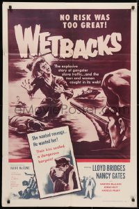 3t958 WETBACKS int'l 1sh 1956 Mexican illegal aliens, the story of gangster slave traffic!