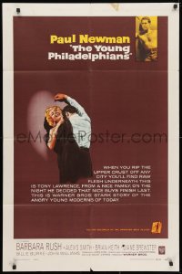 3t991 YOUNG PHILADELPHIANS 1sh 1959 lawyer Paul Newman defends Robert Vaughn from murder charges!