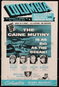 3w004 CAINE MUTINY English pressbook 1954 Humphrey Bogart, Jose Ferrer, Johnson, MacMurray, rare!