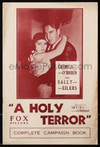 3w006 HOLY TERROR English pressbook 1931 George O'Brien, Sally Eilers, Bogart biography, rare!