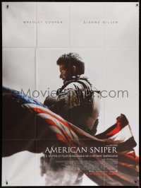 3w462 AMERICAN SNIPER advance French 1p 2014 Clint Eastwood, Bradley Cooper as legendary Chris Kyle!