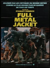 3w643 FULL METAL JACKET teaser French 1p 1987 Stanley Kubrick bizarre Vietnam War movie, different!