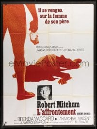 3w654 GOING HOME French 1p 1973 ex-con Robert Mitchum's son wants to see him hang!