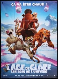 3w704 ICE AGE: COLLISION COURSE advance French 1p 2016 great CGI comedy cartoon sequel!