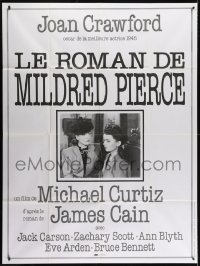 3w803 MILDRED PIERCE French 1p R2006 Michael Curtiz, different image of Joan Crawford & Ann Blyth!