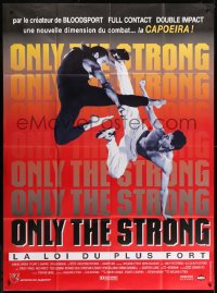 3w843 ONLY THE STRONG French 1p 1995 Mark Dacascos, Stacey Travis, great martial arts image!