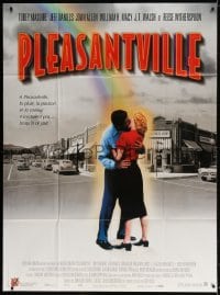 3w858 PLEASANTVILLE French 1p 1999 Tobey Maguire, Reese Witherspoon, cool rainbow design!