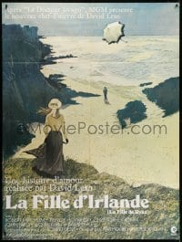 3w894 RYAN'S DAUGHTER French 1p 1970 David Lean WWI epic, Lesser art of Sarah Miles on beach!