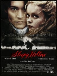 3w918 SLEEPY HOLLOW French 1p 2000 Johnny Depp & Christina Ricci, directed by Tim Burton!