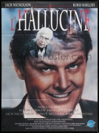 3w936 TERROR French 1p 1991 different deceptive image of older Jack Nicholson & Boris Karloff!