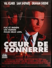 3w944 THUNDERHEART French 1p 1992 Val Kilmer, Sam Shepard, directed by Michael Apted!