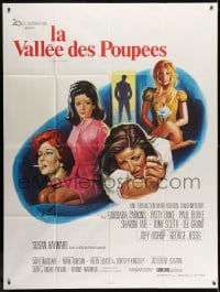 3w962 VALLEY OF THE DOLLS French 1p 1968 Sharon Tate, Jacqueline Susann, different Grinsson art!