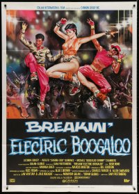 3w232 BREAKIN' 2 Italian 1p 1985 Shabba-doo, Electric Boogaloo, great different Symeoni art!