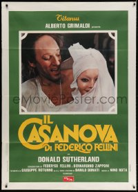 3w281 FELLINI'S CASANOVA Italian 1p 1976 Il Casanova di Federico Fellini, Donald Sutherland, Aumont
