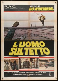 3w341 MAN ON THE ROOF Italian 1p 1977 Bo Widerberg's Mannen pa Taket, different photo montage!