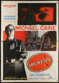 3w141 IPCRESS FILE Italian 2p 1965 Michael Caine in the spy story of the century, great images!