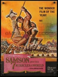 3w074 SAMSON & THE 7 MIRACLES OF THE WORLD pressbook 1962 Maciste Alla Corte Del Gran Khan!