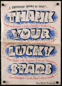 3w081 THANK YOUR LUCKY STARS pressbook 1943 Errol Flynn, Humphrey Bogart, Bette Davis & more!