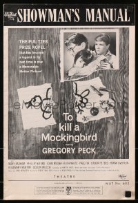 3w082 TO KILL A MOCKINGBIRD pressbook 1962 Gregory Peck, from Harper Lee's classic novel!