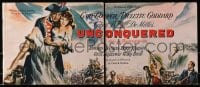 3w085 UNCONQUERED pressbook 1947 Gary Cooper & Paulette Goddard, Cecil B. DeMille, ultra rare!