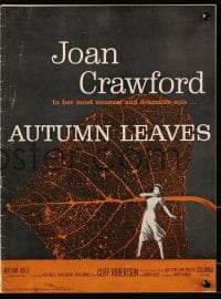 3w013 AUTUMN LEAVES pressbook 1956 Cliff Robertson was young & eager and Joan Crawford was lonely!
