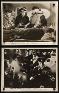 3x923 ACTION IN THE NORTH ATLANTIC 2 8x10 stills 1943 Humphrey Bogart, Dane Clark & Raymond Massey!