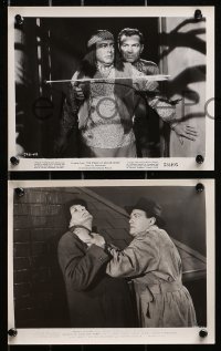3x646 EDGAR BARRIER 6 8x10 stills 1940s-1950s from different roles, w/ Johnny Weismuller!