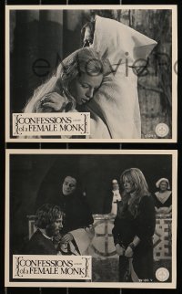 3x824 MONK 4 Canadian 8x10 stills 1972 Adonis Kyrou, horror, Franco Nero, Nathalie Delon!