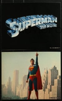 3x021 SUPERMAN 9 color 8x10 stills 1978 Christopher Reeve on tracks trying to save train from crashing!