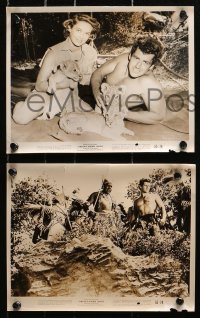 3x763 TARZAN'S HIDDEN JUNGLE 5 8x10 stills 1955 Vera Miles with Gordon Scott & Zippy the chimp!
