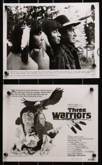3x631 THREE WARRIORS 7 8x10 stills 1977 cool images of Native American Indians and wildlife!