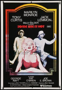 3y057 SOME LIKE IT HOT Aust 1sh R1980 sexy Marilyn Monroe, Tony Curtis & Jack Lemmon in drag!