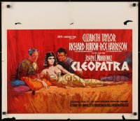 3y298 CLEOPATRA Belgian 1963 Elizabeth Taylor, Richard Burton, Rex Harrison, Terpning art