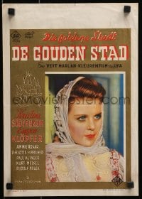 3y309 GOLDEN CITY Belgian 1942 Veit Harlan's Die goldene Stadt, Kristina Soderbaum!