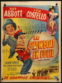 3y332 NAUGHTY NINETIES Belgian 1945 wacky artwork of Bud Abbott & Lou Costello!