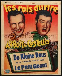 3y338 ONE NIGHT IN THE TROPICS Belgian 1950 great wacky image of Bud Abbott & Lou Costello!