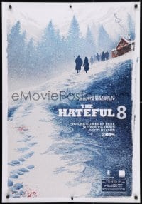 3y027 HATEFUL EIGHT teaser Canadian 1sh 2015 Russell, Leigh, Jackson, great art, all English design!