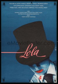 3y134 LOLA Czech 23x33 1983 directed by Rainer Werner Fassbinder, sexy Barbara Sukowa in lingerie!