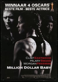 3y011 MILLION DOLLAR BABY Dutch 2004 Clint Eastwood, boxer Hilary Swank, Freeman!