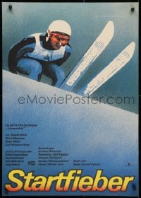 3y245 STARTFIEBER East German 23x32 1986 sports skiing melodrama starring Klaus Manchen!