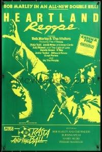 3y120 HEARTLAND REGGAE/RASTA & THE BALL English double crown 1980 artwork of Bob Marley!