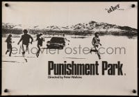 3y125 PUNISHMENT PARK English 11x16 1971 Peter Watkins finest film about dissent in America!