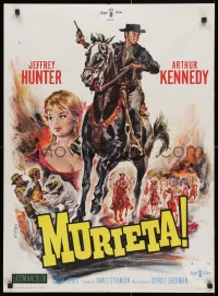 3y462 MURIETA French 23x32 1965 Jeffrey Hunter as Joaquin Murieta, the avenger who scourged all El Dorado!