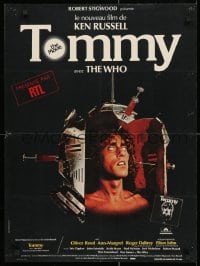 3y472 TOMMY French 23x30 1975 The Who, different Boumendil art of Roger Daltrey!