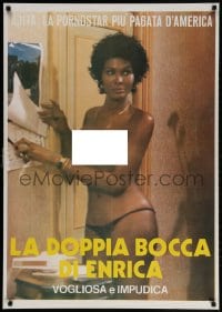 3y873 NAKED WILD ERECTIONS Italian 1sh 1983 censored close up of sexy naked Ajita Wilson as Erika!