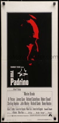 3y908 GODFATHER Italian locandina R1970s art of Marlon Brando, Francis Ford Coppola crime classic!