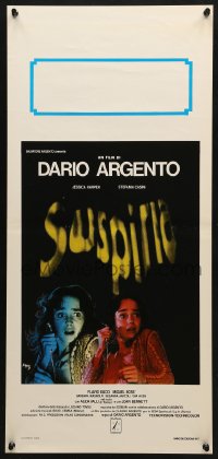 3y947 SUSPIRIA Italian locandina 1977 classic Dario Argento horror, terrified Stefania Casini!