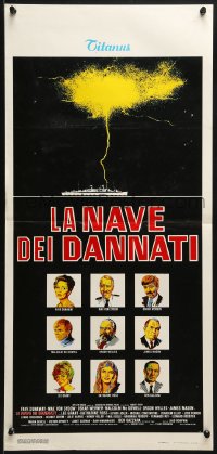 3y950 VOYAGE OF THE DAMNED Italian locandina 1977 Faye Dunaway, Max Von Sydow, Jews in WWII!