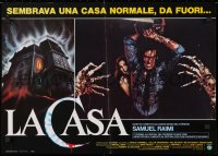 3y987 EVIL DEAD group of 6 Italian 19x26 pbustas 1984 Campbell, Raimi horror classic, different!